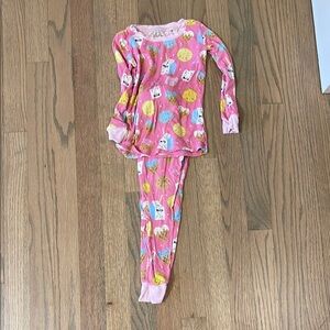 Littlw sleepies milk and cookies pajamas